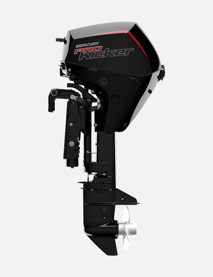 Mercury 15HP EXLPT EFI ProKicker FourStroke 25" Shaft Remote Outboard w/ Electric Start & Power Tilt, 1A15462BK
