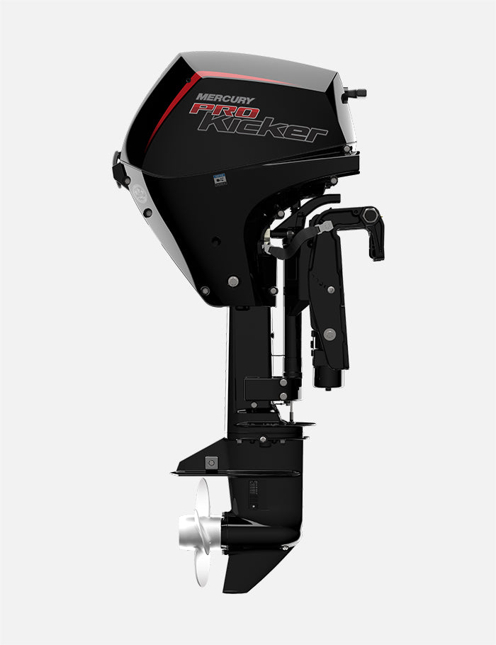 Mercury 15HP EXLPT EFI ProKicker FourStroke 25" Shaft Remote Outboard w/ Electric Start & Power Tilt, 1A15462BK