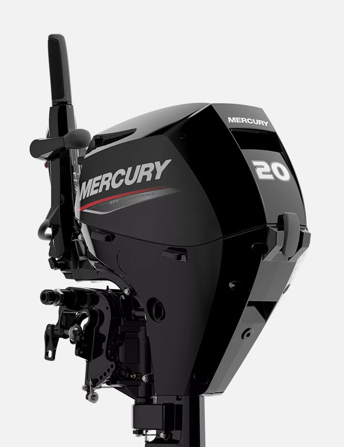 Mercury 20HP ELHPT EFI FourStroke 20" Shaft Tiller Outboard w/ Electric Start & Power Tilt, 1A20411LK
