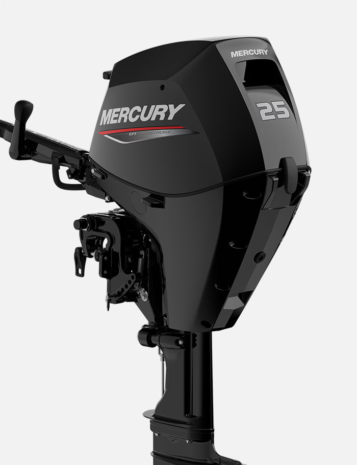 Mercury 25HP MLH EFI FourStroke 20" Shaft Tiller Outboard, 1A25213BK