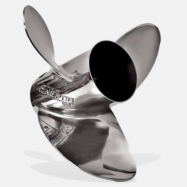 Mercury Enertia Eco XP Pro-Finished Propeller. Mercury 3-Blade Stainless Steel Propeller. Mercury Fuel Efficient Propeller.