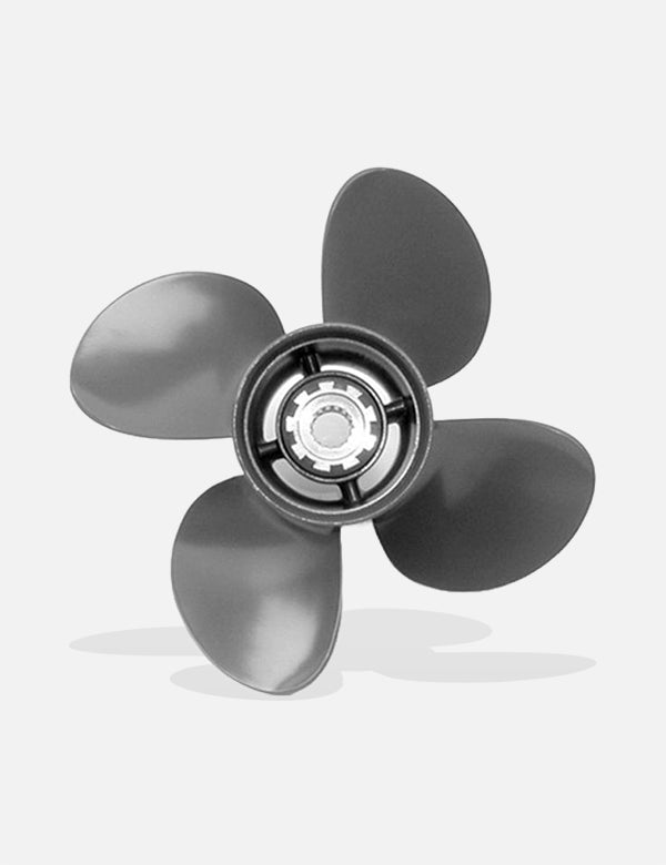 4-Blade Aluminum (12 1/2 x 19") Honda RH Propeller, 58134-ZW1-019AH