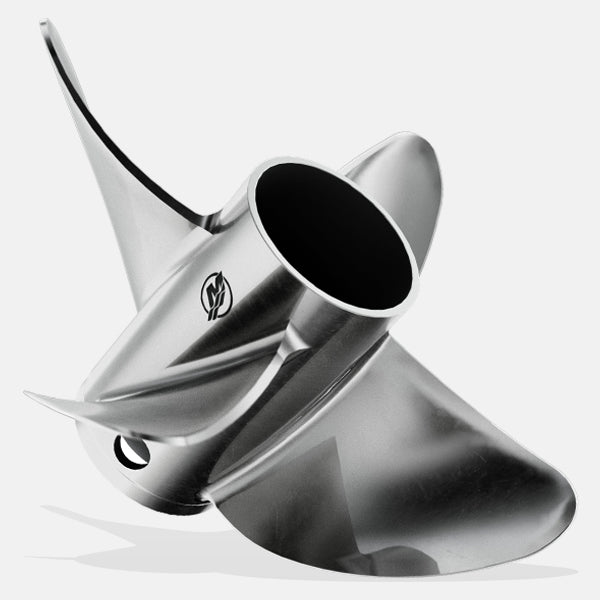Mercury Racing Pro Max Propeller. Mercury 4-Blade Stainless Steel Pro-Finished Propeller. Designed For Mercury High Horsepower Outboards.